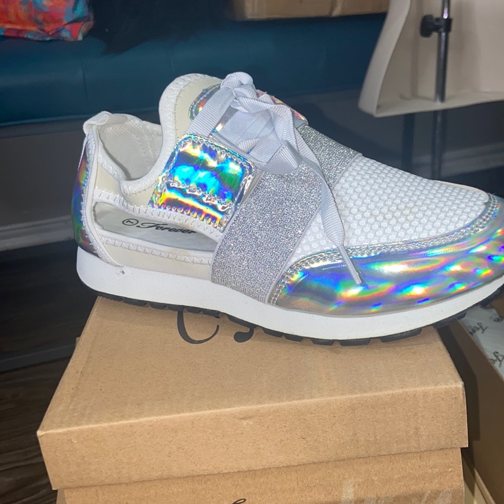 Holographic sneakers